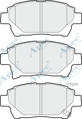 APEC BRAKING stabdžių trinkelių rinkinys, diskinis stabdys PAD1722